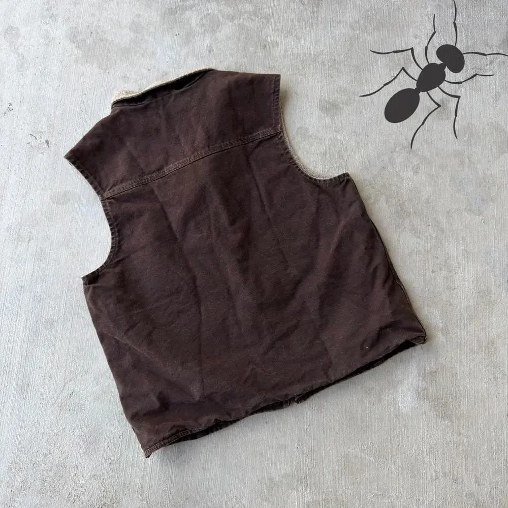 Carhartt WOMENS DKB brown work wear vest - Picture 4 of 4